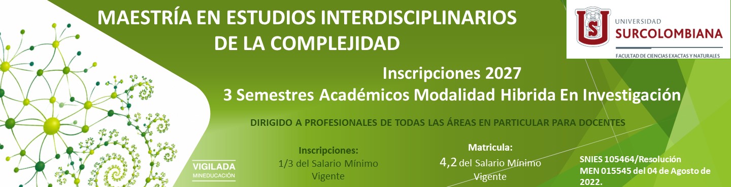 maestria en Estudios Interdisciplinarios de la Complejidad