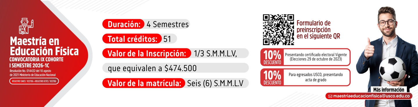 Maestría en Educación Física, Periodo 2026-1C