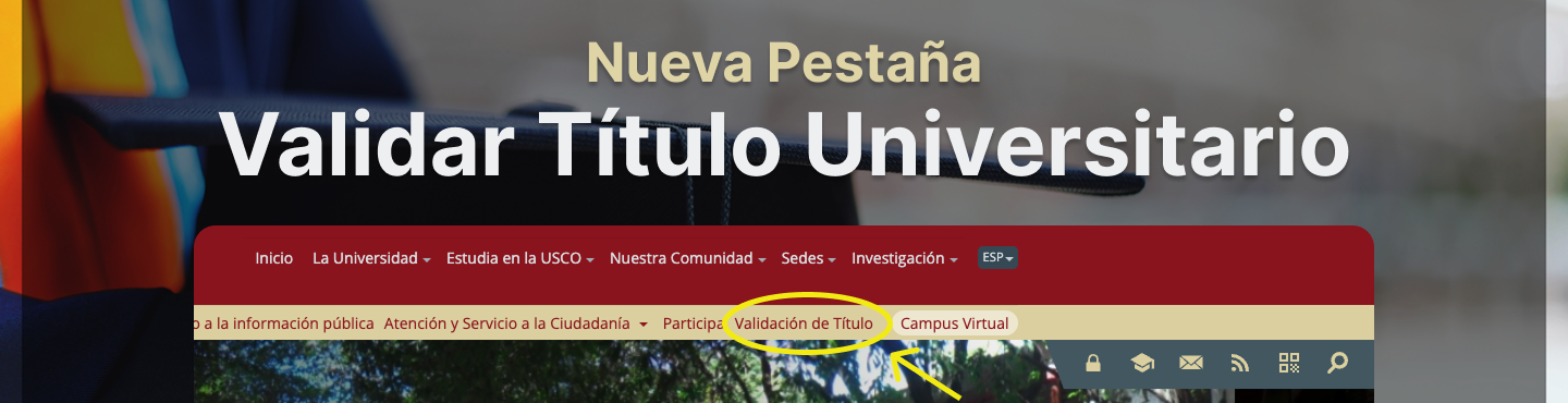 Nueva Pestaña - Validar Título Universitario