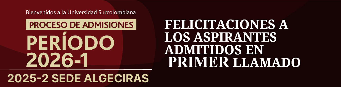 Admitidos primer llamado 2026-1