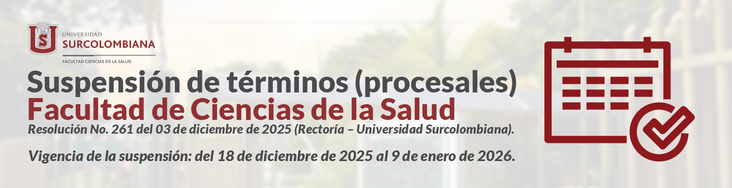 Comunicado de Suspensión de Términos