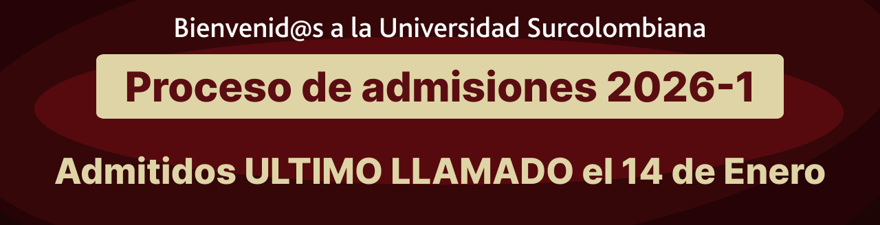 Inscripciones abiertas - Proceso de admisiones 2026-1