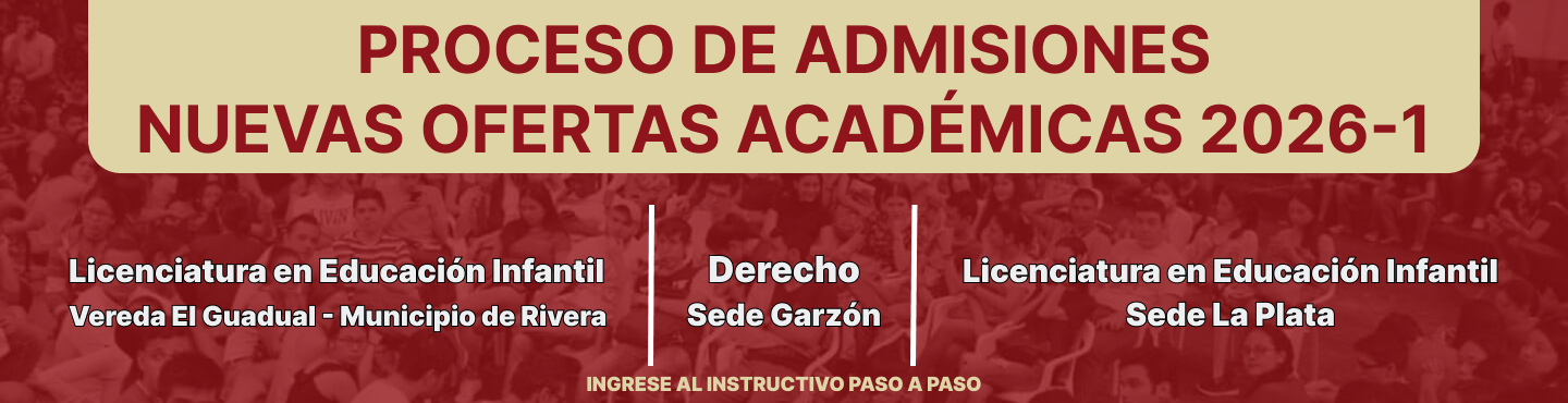 Inscripciones abiertas Nuevas Ofertas Academicas - Proceso de admisiones 2026-1