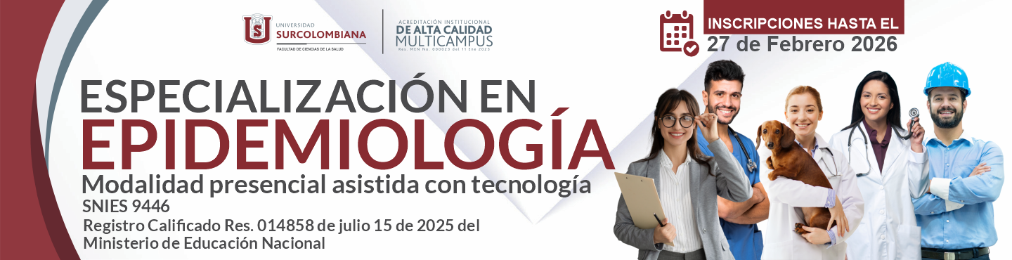 Especialización en Epidemiología