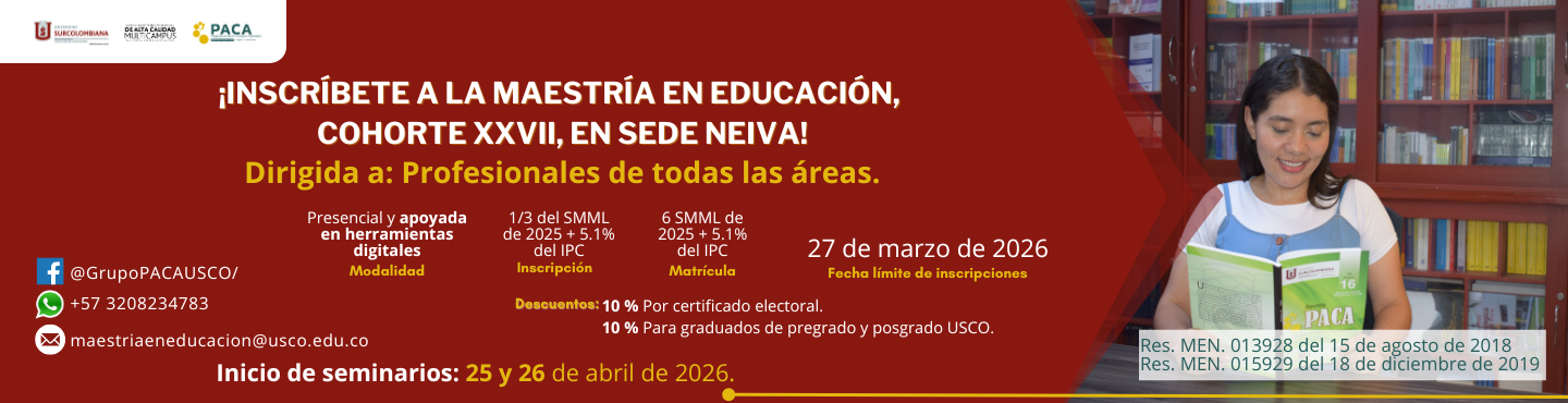 Ampliación de plazo de inscripciones a la Maestría en Educación