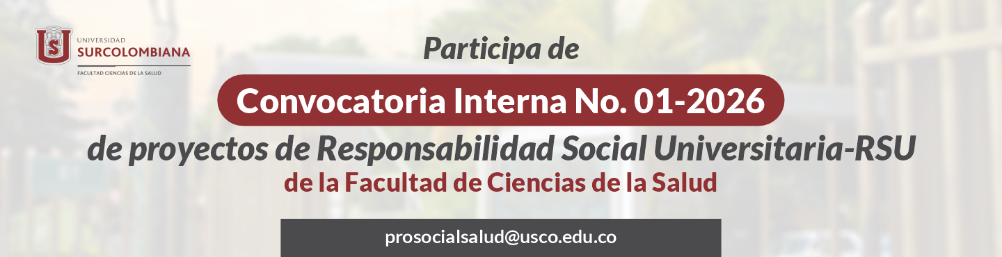 Convocatoria Interna No. 01-2026 de Proyectos de Responsabilidad Social Universitaria (RSU)