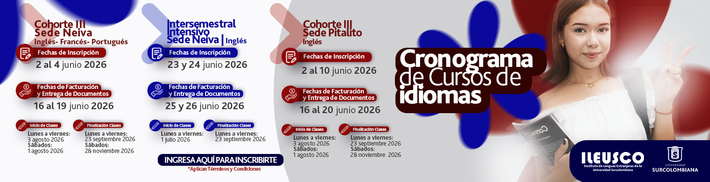 Cronograma de Cursos de Idiomas - ILEUSCO