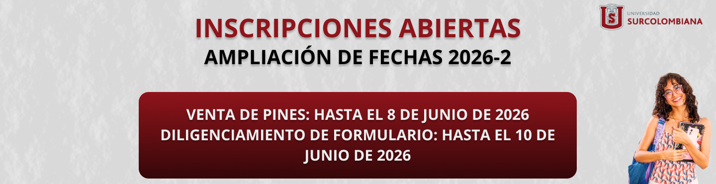 AMPLIACION DE FECHAS - INSCRIPCIONES ABIERTAS 2026-2