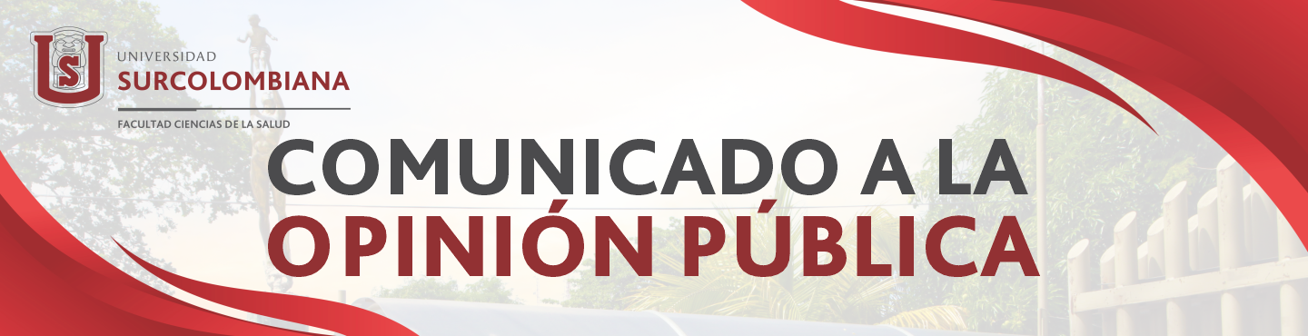 Comunicado a la Opinión Pública - Dra. Yolercy Vásquez Cabrera