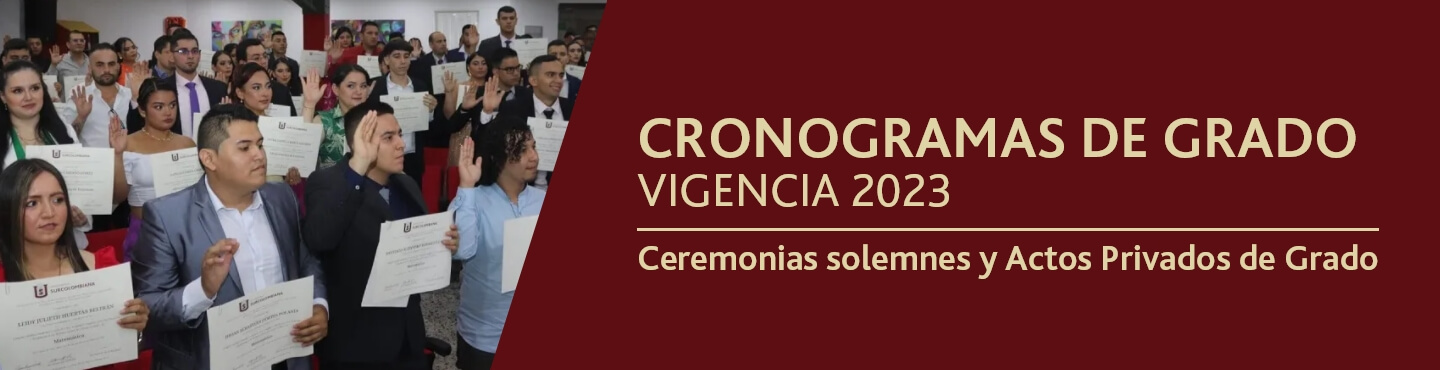 Cronogramas de grados 2023
